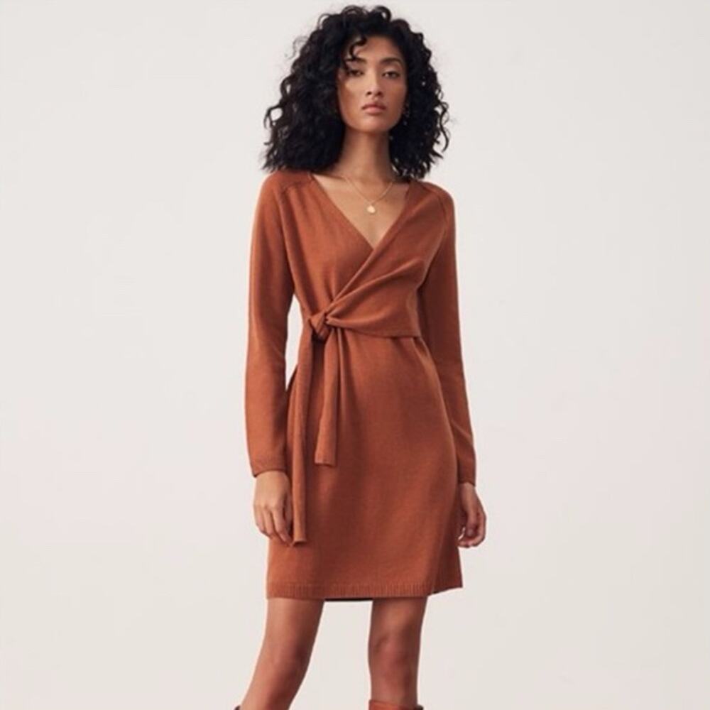 Song of Style Wrap Sweater Dress from Revolve